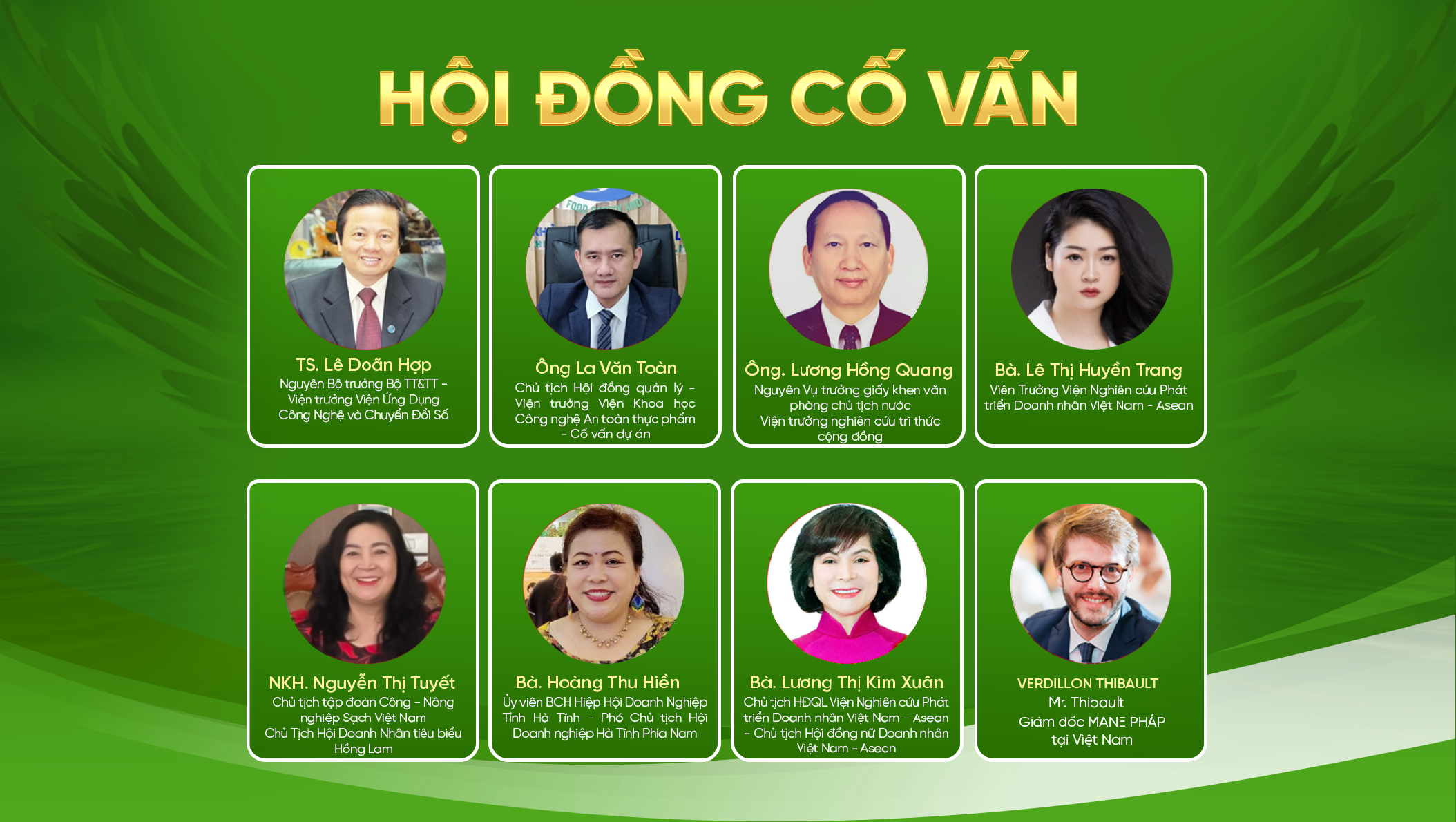 HỘI ĐỒNG CỐ VẤN