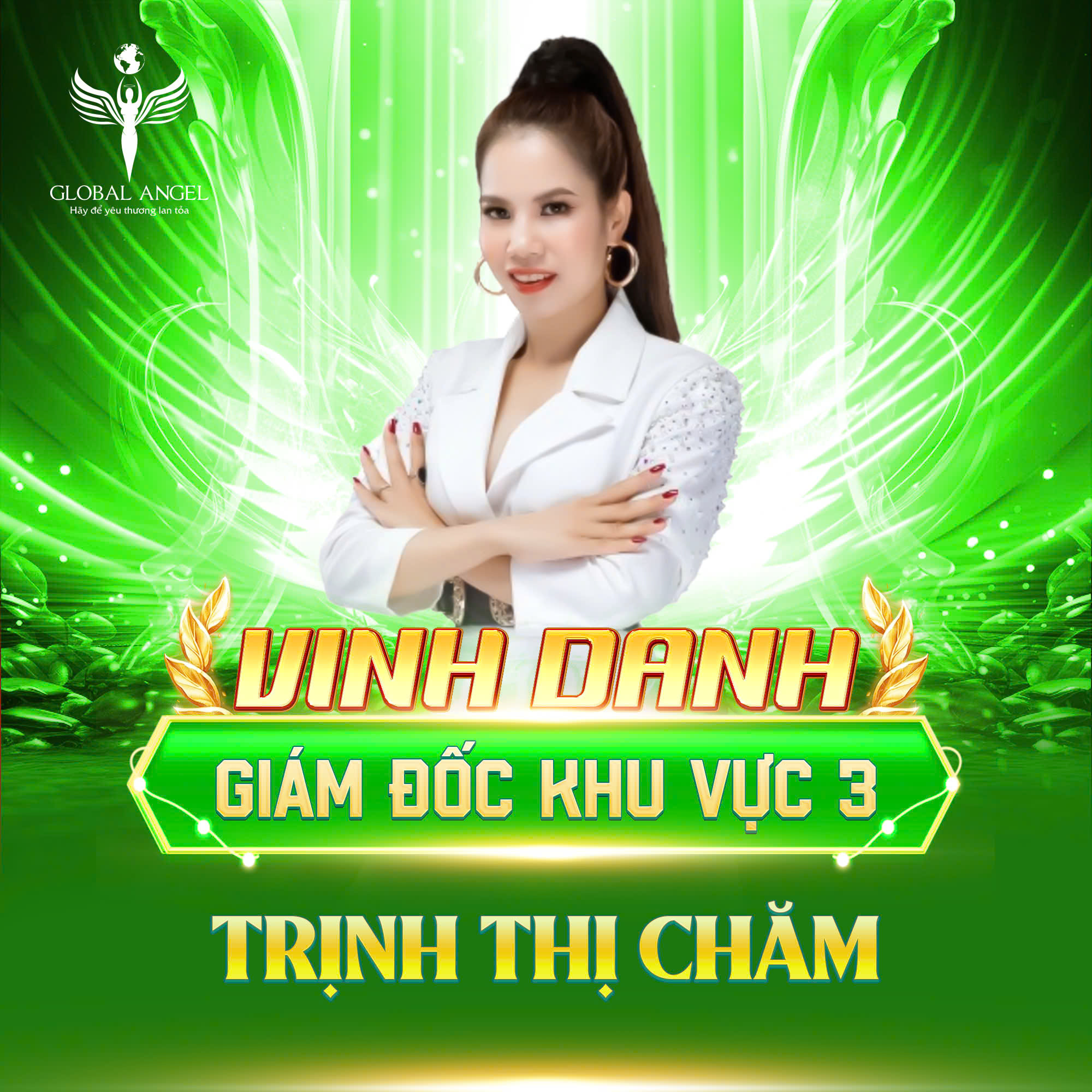 Bà TRỊNH CHĂM - Giám Đốc Khu Vực 3