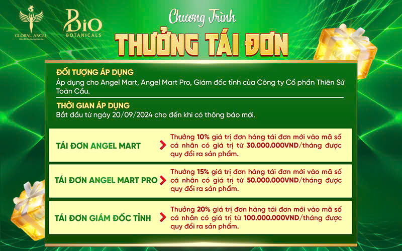 THƯỞNG TÁI ĐƠN- CƠ HỘI VÀNG