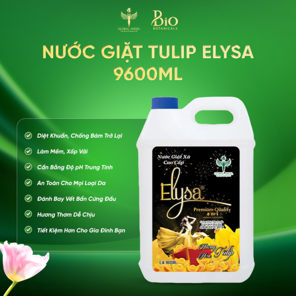 Nước Elysa 6in1 Hương Hoa Tulip 9600ml