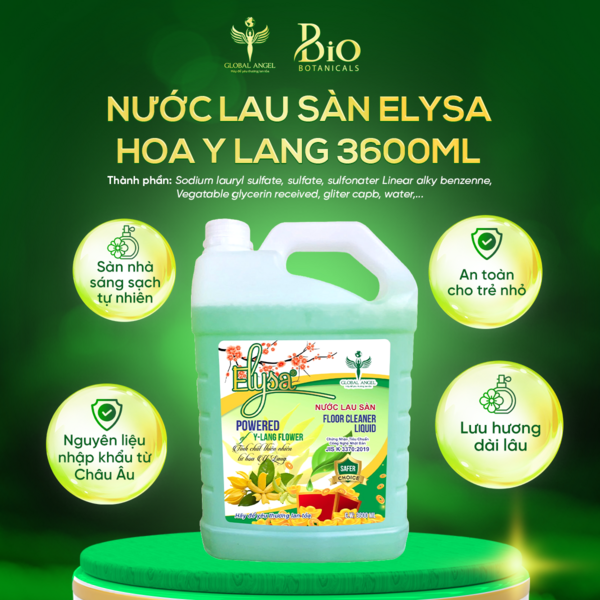 Nước lau sàn ELYSA 3600ml Hương Y Lang