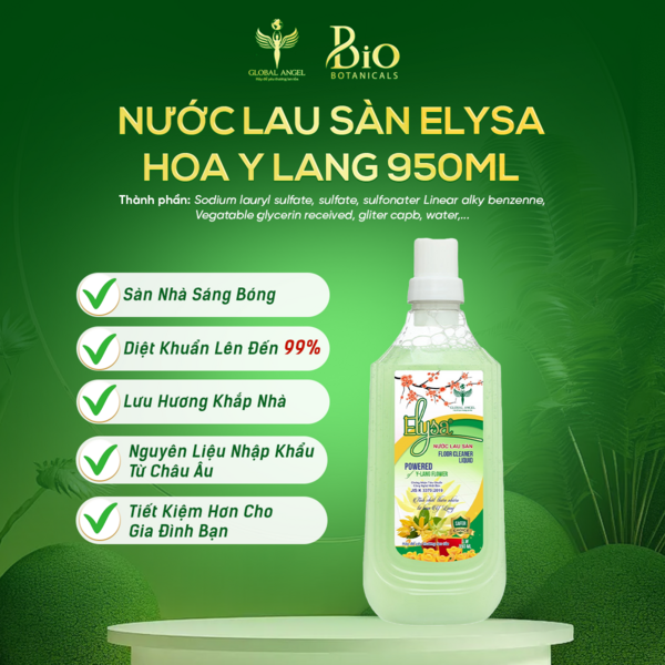 NƯỚC LAU SÀN ELYSA HƯƠNG HOA Y LANG 950ML