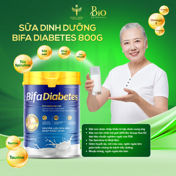 Sữa dành cho người tiểu đường BIFA DIABETES 800g