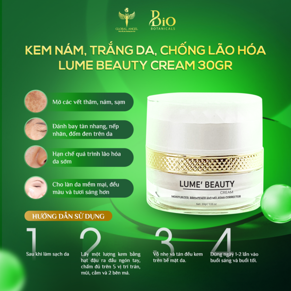 KEM NÁM, TRẮNG DA, CHỐNG LÃO HÓA LUME BEAUTY CREAM 30gr