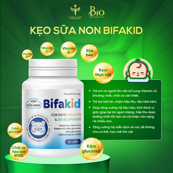 Kẹo sữa non BIFAKID 20 viên