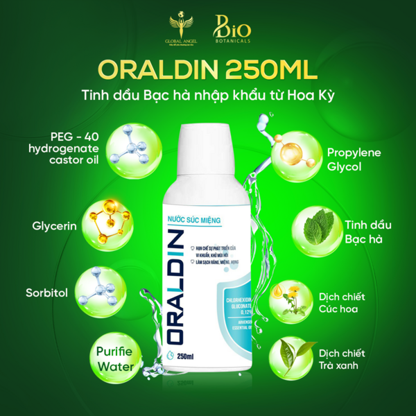 Nước Súc Miệng ORALDIN 250ml