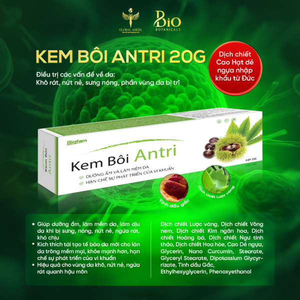 KEM BÔI ANTRI 20g