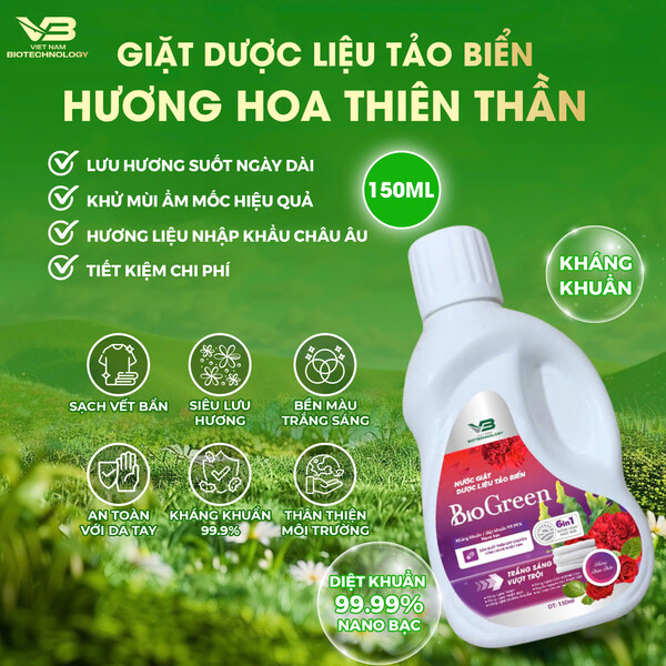 Giặt Dược Liệu Tảo Biển hương Hoa Thiên Thần 150ml