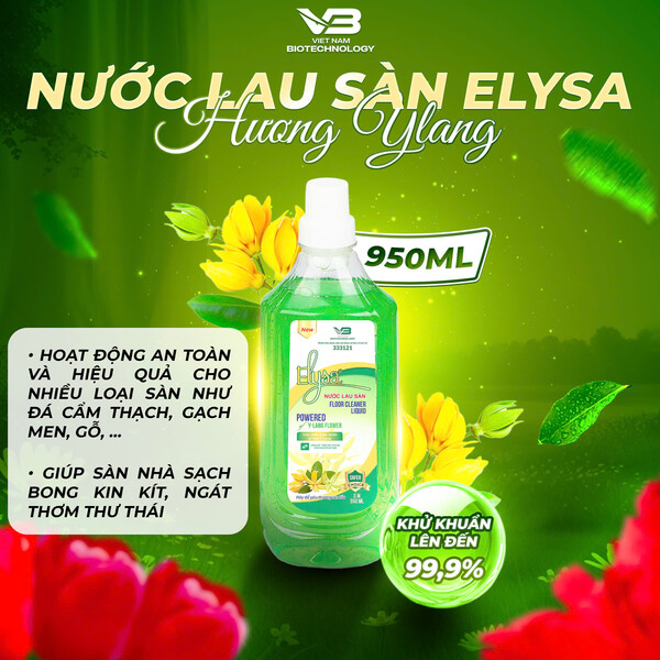 NƯỚC LAU SÀN ELYSA HƯƠNG HOA Y LANG 950ML