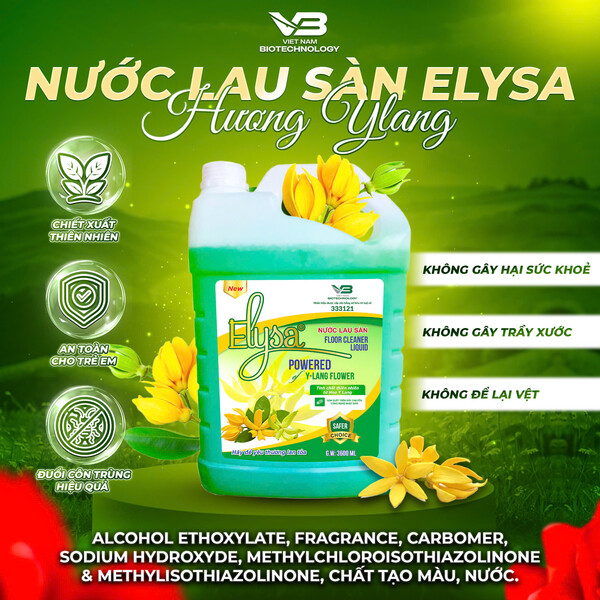 Nước lau sàn ELYSA 3600ml Hương Y Lang