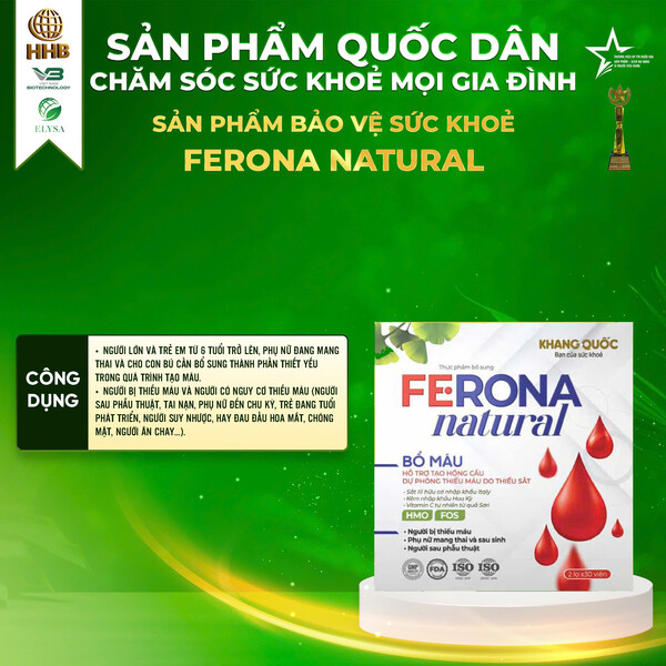 FERONA NATURAL - BỔ MÁU