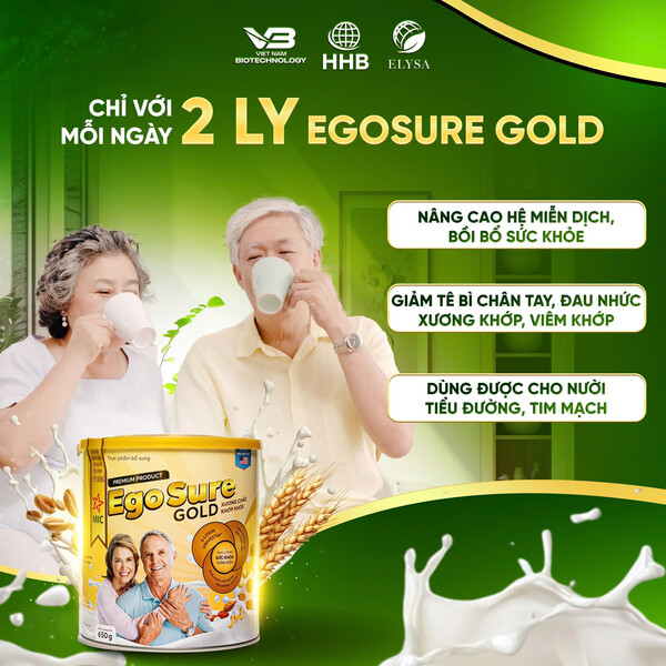 SỮA HẠT DINH DƯỠNG XƯỚNG KHỚP EGOSURE GOLD 650mg