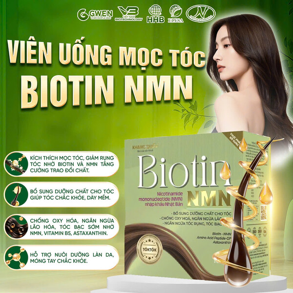 VIÊN UỐNG HỖ TRỢ MỌC TÓC BIOTIN NMN