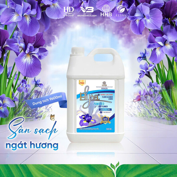 Nước lau sàn ELYSA 9600ml I Ris (Hương Lavender) 